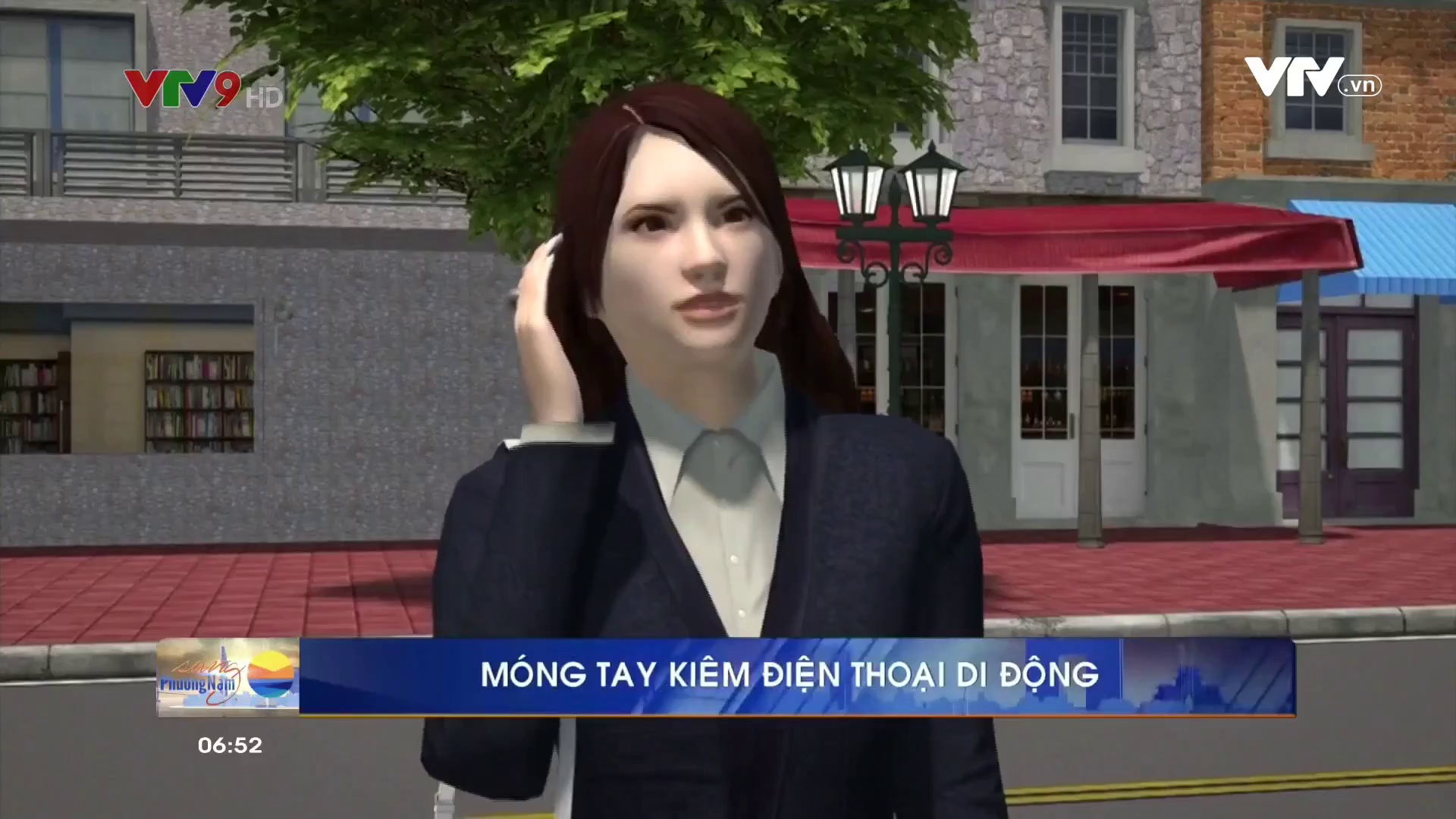 Móng tay kiêm điện thoại di động