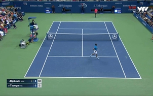 VIDEO Tứ kết US Open 2016: Djokovic - Tsonga